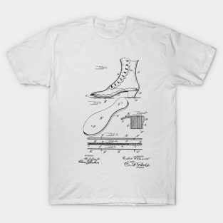 Electric Shoe Sole Vintage Patent Hand Drawing T-Shirt
